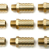 LTWFITTING Brass Barb Fitting Connector 3/4-Inch Hose ID x 3/8-Inch Male NPT Fuel Gas Water(Pack of 20)
