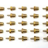 LTWFITTING Brass Fitting Coupler 1/8-Inch Hose Barb x 1/4-Inch Male NPT Fuel Gas Water(Pack of 25)