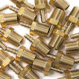 LTWFITTING Brass Fitting Coupler 1/8-Inch Hose Barb x 1/4-Inch Male NPT Fuel Gas Water(Pack of 500)