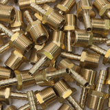 LTWFITTING Brass Barb Fitting Coupler/Connector 1/4-Inch Hose ID x 3/8-Inch Male NPT Fuel(Pack of 60)