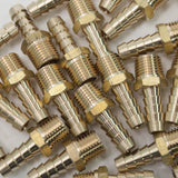LTWFITTING Brass Fitting Coupler 5/16-Inch Hose Barb x 1/4-Inch Male NPT Fuel Gas Water(Pack of 500)