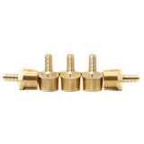 LTWFITTING Brass Barb Fitting Coupler 3/8-Inch Hose ID x 3/4-Inch Male NPT Fuel Gas Water(Pack of 5)