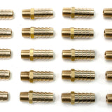 LTWFITTING Black Nickel Plating Brass Fitting Connector 1/2-Inch Hose Barb x 1/4-Inch NPT Male (Pack of 25)