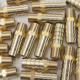 LTWFITTING Black Nickel Plating Brass Fitting Connector 1/2-Inch Hose Barb x 1/4-Inch NPT Male (Pack of 300)
