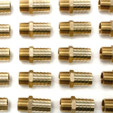 LTWFITTING Brass Barb Fitting Coupler/Connector 3/4-Inch Hose ID x 1/2-Inch Male NPT(Pack of 25)