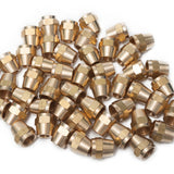 Brass 5/16 Inch OD Short 45 Degree Flare Nut,Flare Tube Fitting(Pack of 50)