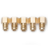 LTWFITTING Brass Flare 1/2 Inch OD x 1/2 Inch Female NPT Female Connector Tube Fitting(Pack of 5)