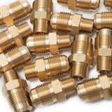 LTWFITTING Brass Flare 5/8 Inch OD x 3/8 Inch Male NPT Connector Tube Fitting (Pack of 100)