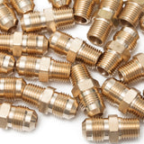 LTWFITTING Brass Flare 3/8 Inch OD x 1/4 Inch Male NPT Connector Tube Fitting(pack of 250)