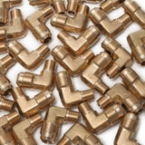 LTWFITTING Brass Flare 1/2 Inch OD x 1/4 Inch Male NPT 90 Degree Elbow Tube Fitting (Pack of 120)
