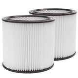LTWHOME Replacement Cartridge 5-Gallon Filter Fit for Shop-Vac 90304, 9030400, Compatible with Shop Vac Filter U (Pack of 2)