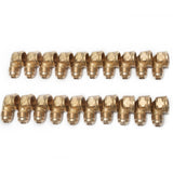 LTWFITTING Brass 3/8 Inch OD x 3/8 Inch Female NPT 45 Deg Flare 90 Degree Flare Elbow Tube Fitting(Pack of 20)
