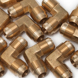 LTWFITTING Brass 5/8 Inch OD 90 Degree Flare Union Elbow,Brass Flare Tube Fitting(Pack of 80)