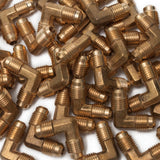 LTWFITTING Brass 1/4 Inch OD 90 Degree Flare Union Elbow,Brass Flare Tube Fitting(Pack of 400)