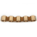 LTWFITTING Brass 5/8 Inch OD Flare Cap, Brass Flare Tube Fitting(Pack of 5)