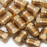 LTWFITTING Brass Flare 3/8 Inch OD Plug, Brass Flare Tube Fitting(Pack of 300)