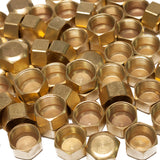 LTWFITTING 5/8-Inch Brass Compression Cap Stop Valve Cap,Brass Compression Fitting(Pack of 500)