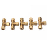 LTWFITTING 1/2-Inch OD Compression Tee,Brass Compression Fitting(Pack of 5)