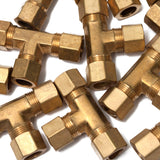 LTWFITTING 1/2-Inch OD Compression Tee,Brass Compression Fitting(Pack of 70)