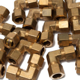 LTWFITTING 1/2-Inch OD 90 Degree Compression Union Elbow,Brass Compression Fitting(Pack of 100)