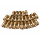 LTWFITTING Brass 1/4 OD x 1/8 Female NPT Compression Connector Fitting(Pack of 25)