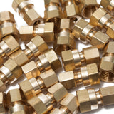 LTWFITTING Brass 1/4-Inch OD x 1/4-Inch Female NPT Compression Connector Fitting(Pack of 300)