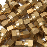 LTWFITTING Brass 1/4-Inch OD x 3/8-Inch Female NPT Compression Connector Fitting(Pack of 200)