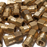LTWFITTING Brass 3/8-Inch OD x 1/8-Inch Female NPT Compression Connector Fitting(Pack of 300)