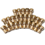 LTWFITTING Brass 3/8 OD x 1/4 Female NPT Compression Connector Fitting(Pack of 25)