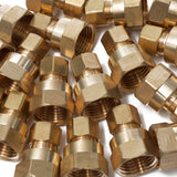 LTWFITTING Brass 3/8-Inch OD x 1/2-Inch Female NPT Compression Connector Fitting(Pack of 200)