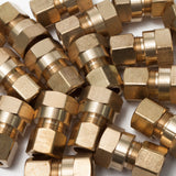 LTWFITTING Brass 1/2-Inch OD x 1/2-Inch Female NPT Compression Connector Fitting(Pack of 200)