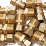 LTWFITTING Brass 5/8-Inch OD x 3/4-Inch Male NPT Compression Connector Fitting(Pack of 20)