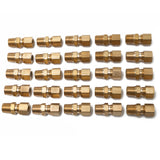 LTWFITTING Brass 5/16-Inch OD x 1/4-Inch Male NPT Compression Connector Fitting(Pack of 25)