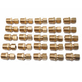 LTWFITTING Brass 5/16 OD x 3/8 Male NPT Compression Connector Fitting(Pack of 25)