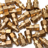 LTWFITTING Brass 3/8 OD x 1/8 Male NPT Compression Connector Fitting(Pack of 300)