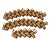 LTWFITTING 5/16-Inch OD x 1/4-Inch Male NPT 90 Degree Compression Elbow,Brass Compression Fitting(Pack of 25)