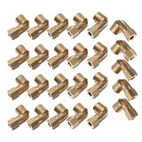 LTWFITTING 1/4-Inch OD x 1/8-Inch Female NPT 90 Degree Compression Elbow,Brass Compression Fitting(Pack of 25)