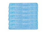 LTWHOME 24 Inch Microfiber Commercial Mop Refill Pads in Blue Fit for Wet or Dry Floor Cleaning (Pack of 6)