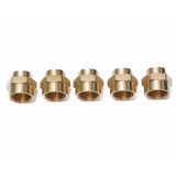 LTWFITTING Brass Pipe Fitting 3/4-Inch x 1/2-Inch Female NPT Reducing Coupling Water Boat(Pack of 5)