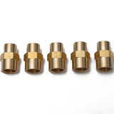 LTWFITTING Brass Pipe Fitting 1/4-Inch x 1/8-Inch Female NPT Reducing Coupling Water Boat(Pack of 5)