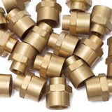 LTWFITTING Brass Pipe Fitting 3/8-Inch x 1/8-Inch Female NPT Reducing Coupling Water Boat(Pack of 200)