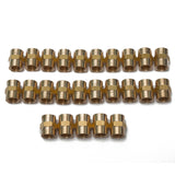 LTWFITTING Brass Pipe Fitting Coupling Coupler 1/4 x 1/4 Inch Female NPT FNPT FPT Pipe Water Boat(Pack of 25)