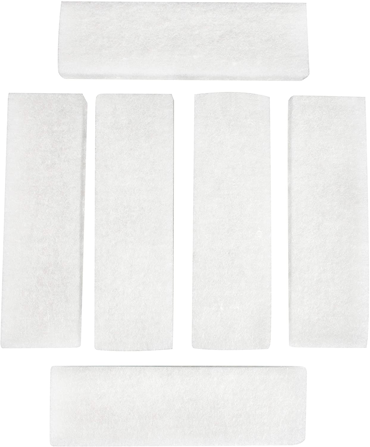 LTWHOME Compatible White Filter Floss Replacement for All Pond Solutions FW-29 Nano Tank (Pack of 6)