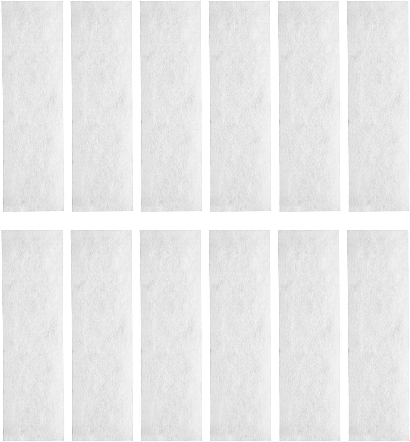 LTWHOME Compatible White Filter Floss Replacement for All Pond Solutions FW-29 Nano Tank (Pack of 12)