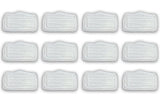 LTWHOME Microfiber Pads Washable Suitable for Shark Steam Mop S3101 (Pack of 12)