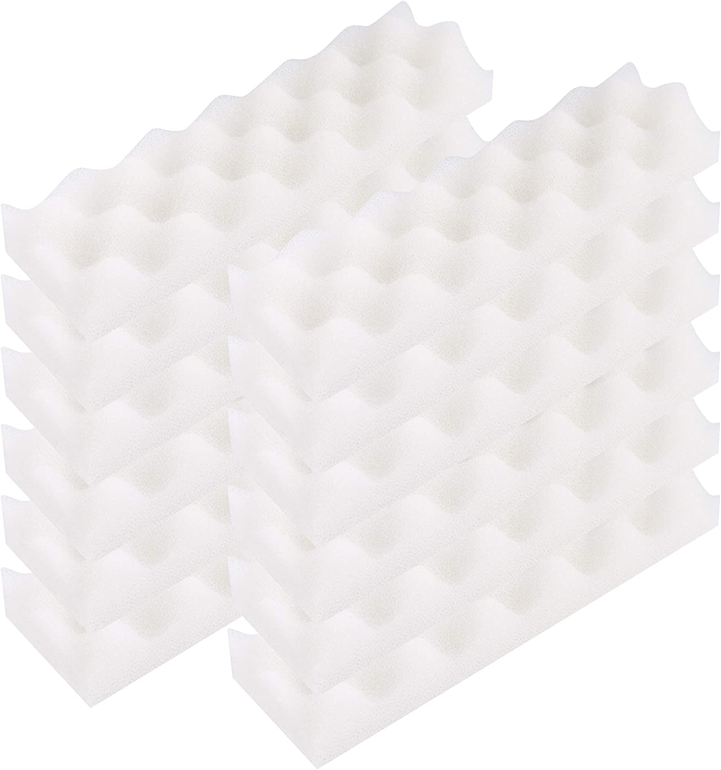 LTWHOME Bio Foam Filter Pads Fit for Fluval Bio-Foam Max A189 406/407 (Pack of 12)