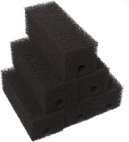 LTWHOME Design Aquarium Active Carbon Sponges Compatible with Ferplast Bluclear 03 Sponges Fit for Bluwave Internal Filter (Pack of 6)