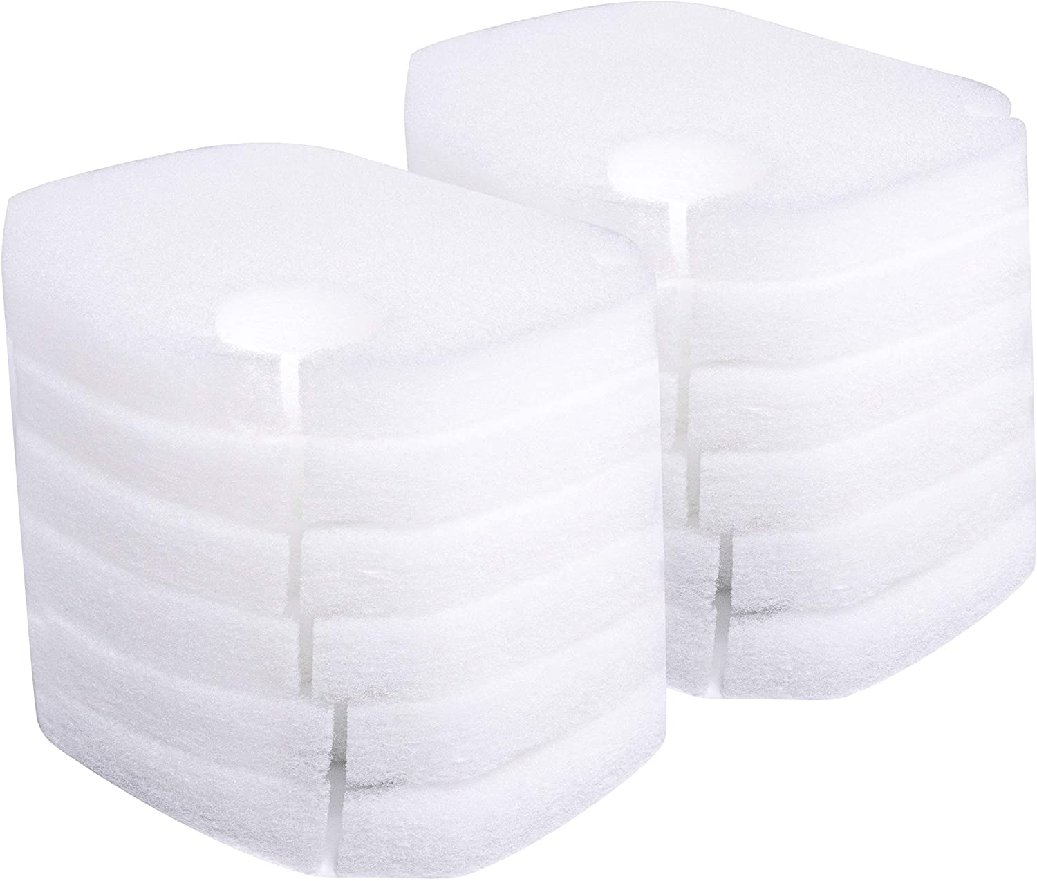 LTWHOME Compatible Polyfiber Floss Pad Replacement for OCF4, 5, 14, 15, Marlin Canister Filter (Pack of 12)
