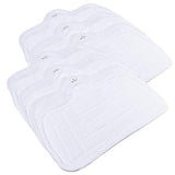 LTWHOME? Microfibre Pads Suitable for Home-tek Deluxe Ht824 Ht855 Steam Mop (Pack of 12)