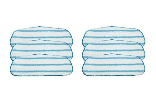 LTWHOME Wet Mop Pad Fit for Dirt Devil Steam Mop,Compare to Part AD51000 (Pack of 6)